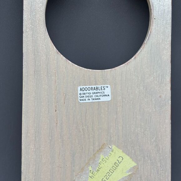 Country Goose Door Hanger Friends Gather Here Figi Graphics 1988 Farmhouse Folk - Picture 7 of 7